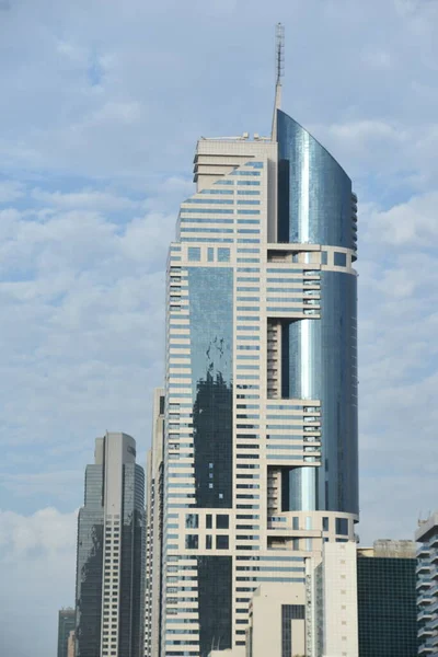 Dubai Verenigde Arabische Emiraten Dec Zicht Sheikh Zayed Road Wolkenkrabbers — Stockfoto