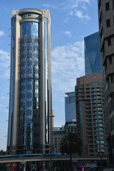 Dubai Uae Dec View Sheikh Zayed Road Skyscrapers Dubai Uae — Stock Photo, Image