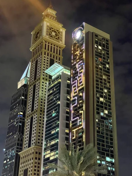 Dubai Ηνωμένα Αραβικά Εμιράτα Dec Άποψη Των Ουρανοξυστών Sheikh Zayed — Φωτογραφία Αρχείου