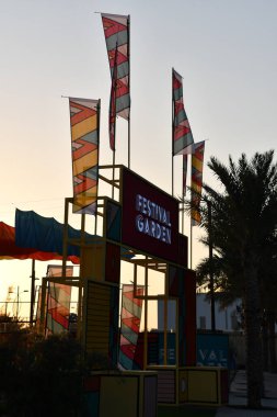 DUBAI, BAE - 20 DEC: Festival Garden Dubai, BAE 'deki Expo 2020' de 20 Aralık 2021 'de görüldüğü gibi.