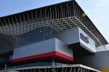 DUBAI, BAE - 20 Aralık 2021 'de Dubai, BAE' deki Dünya Fuarı 'nda Almanya pavyonu.