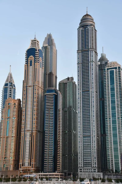 Dubai Emirati Arabi Uniti Dec Veduta Dubai Marina Dal Porto — Foto Stock