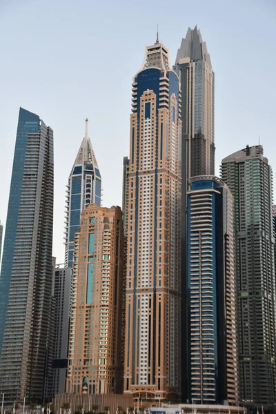 Dubai Émirats Arabes Unis Dec Vue Marina Dubaï Depuis Port — Photo