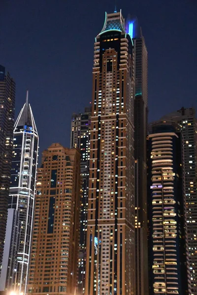 Dubai Emirati Arabi Uniti Dec Veduta Dubai Marina Dal Porto — Foto Stock