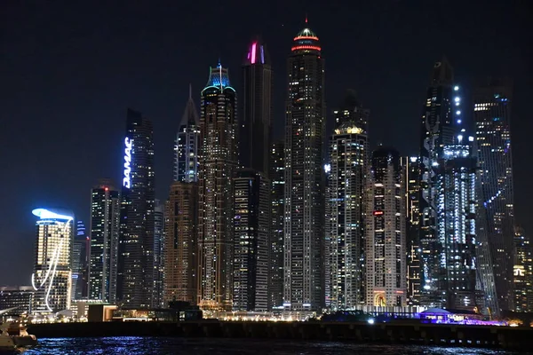 Dubai Zjednoczone Emiraty Arabskie Grudzień Widok Dubai Marina Dubai Harbour — Zdjęcie stockowe