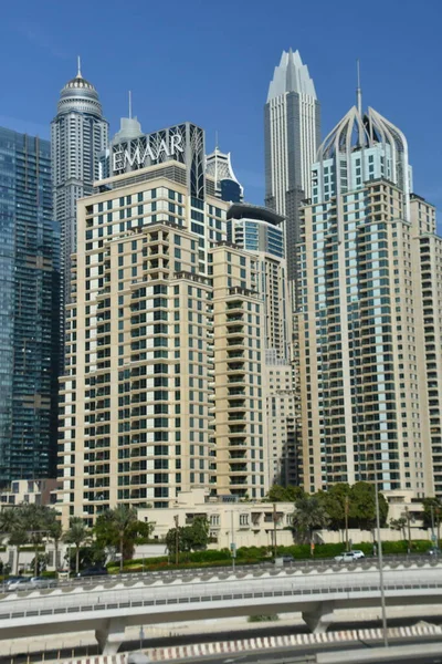 Dubai Ηνωμένα Αραβικά Εμιράτα Dec Ουρανοξύστες Στη Μαρίνα Ντουμπάι Στο — Φωτογραφία Αρχείου
