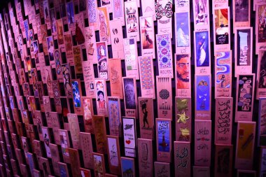 DUBAI, BAE - 20 Aralık 2021 'de Dubai, BAE' deki Suriye pavyonu.