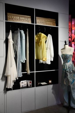 DUBAI, BAE - 20 Aralık 2021 'de Dubai, BAE' deki Suriye pavyonu.