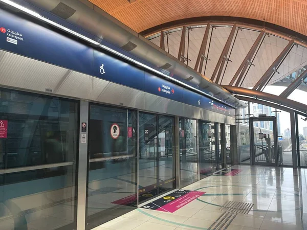 Dubai Vae Dez Bahn Station Financial Centre Dubai Vae Aufgenommen — Stockfoto