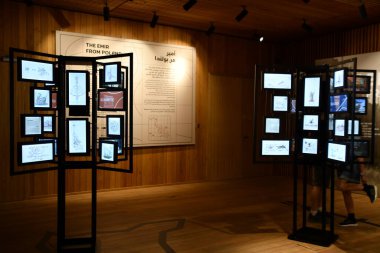 DUBAI, BAE - 20 DEC: 20 Aralık 2021 'de Dubai, BAE' deki Polonya pavyonu.