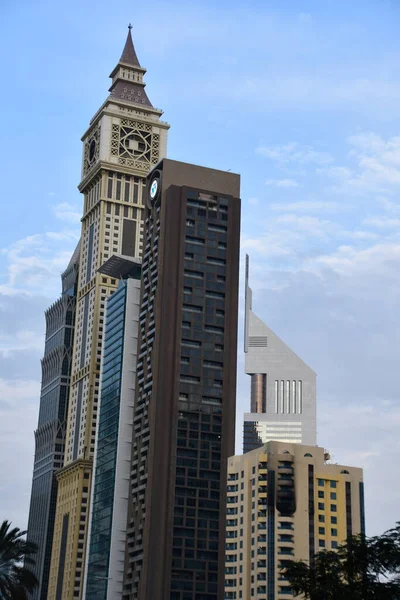 Dubai Verenigde Arabische Emiraten Dec Zicht Sheikh Zayed Road Wolkenkrabbers — Stockfoto