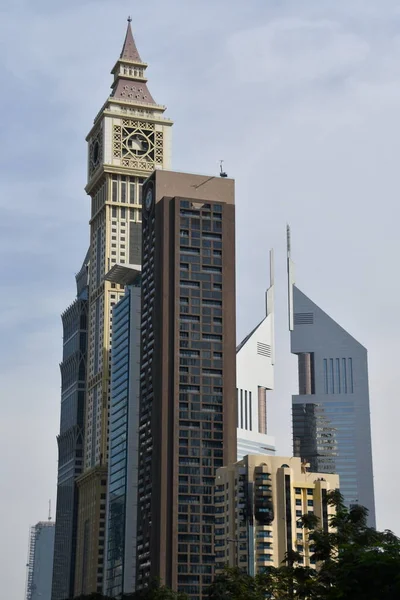 Dubai Uae Dec View Sheikh Zayed Road Skyscrapers Dubai Uae — Stock Photo, Image