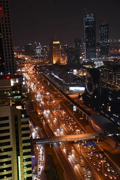 Dubai Eae Dec Kilátás Sheikh Zayed Road Felhőkarcolók Dubai Egyesült — Stock Fotó