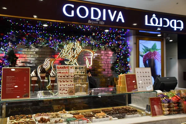 Dubai Emirados Árabes Unidos Dec Godiva Store Dubai Festival City — Fotografia de Stock