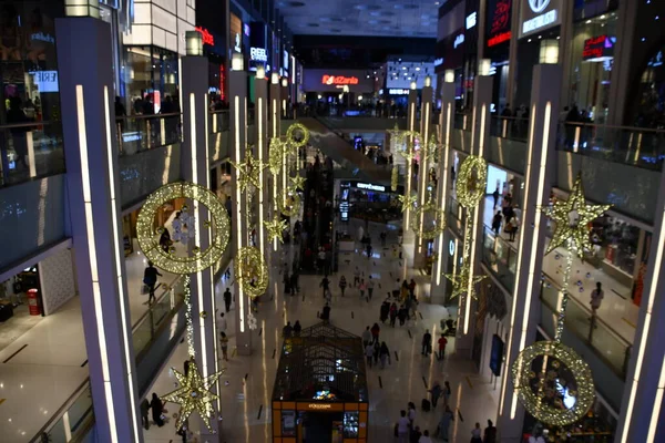 Dubai Emirados Árabes Unidos Dec Decoração Natal Dubai Mall Dubai — Fotografia de Stock