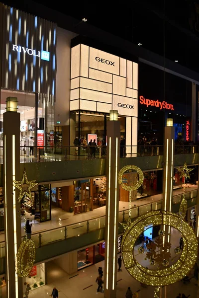 Dubai Emiratos Árabes Unidos Dic Decoración Navideña Dubai Mall Dubai — Foto de Stock