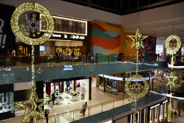 Dubai Emiratos Árabes Unidos Dic Decoración Navideña Dubai Mall Dubai —  Fotos de Stock