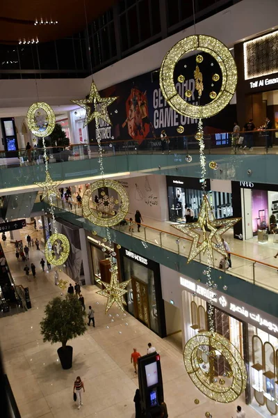 Dubai Émirats Arabes Unis Dec Décor Noël Dubai Mall Dubaï — Photo