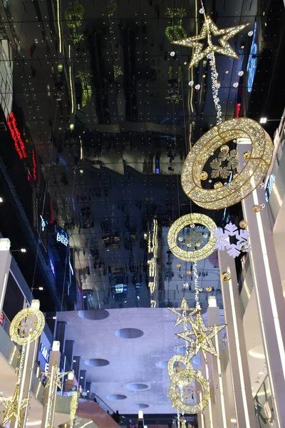 Dubai Emiratos Árabes Unidos Dic Decoración Navideña Dubai Mall Dubai — Foto de Stock