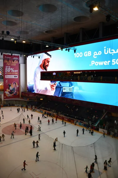 Dubai Uae Dec Ice Rink Dubai Mall Dubai Uae Seen — 图库照片