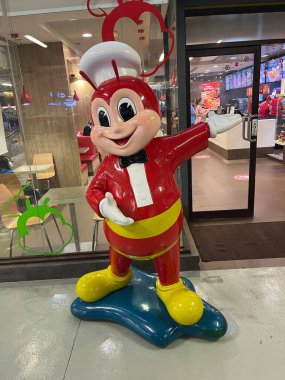 DUBAI, BAE - 31 Aralık 2021 'de Dubai, BAE' deki Bur Juman alışveriş merkezinde Jollibee restoranında görüldü. Al Ghurair City 'den sonra Dubai' de açılan ikinci büyük alışveriş merkeziydi..