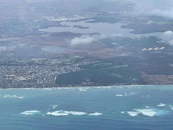 Letecký Pohled Ostrov Kauai Havaji — Stock fotografie