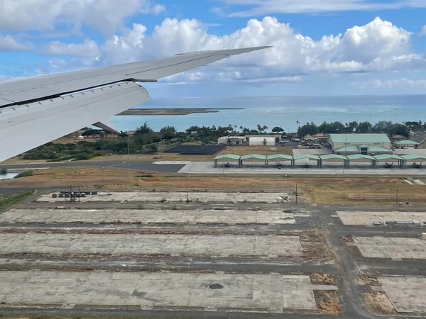 Airplane Land Kauai Island Hawaii — Stock Photo, Image