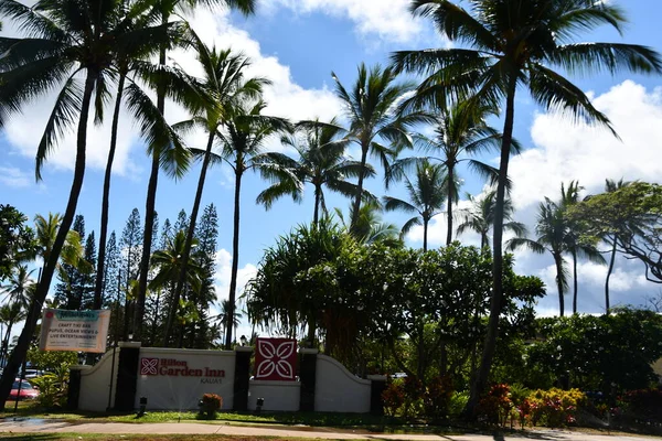 Kapaa Agosto Hilton Garden Inn Kauai Wailua Bay Kapaa Sull — Foto Stock