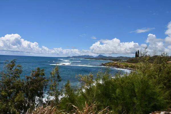 Kaiakea Point Στην Kapaa Στο Νησί Kauai Στη Χαβάη — Φωτογραφία Αρχείου