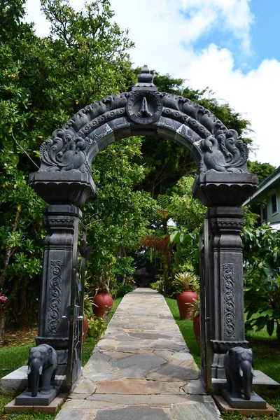 Kapaa Aug Kadavultemplet Vid Kauai Hindu Kloster Kapaa Kauai Hawaii — Stockfoto