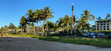 KOLOA, HI - 19 AUG: Kauai Adası, Hawaii 'deki Grand Hyatt Kauai Resort & Spa, 19 Ağustos 2021' de görüldüğü gibi.