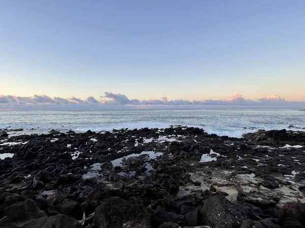 Salida Del Sol Playa Poipu Isla Kauai Hawai —  Fotos de Stock