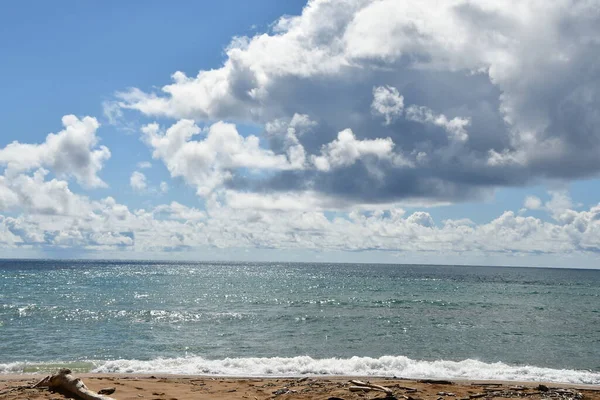 Парк Wailua Beach Острове Кауаи Гавайях — стоковое фото