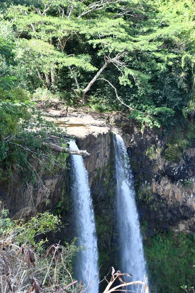 Wailua Twin Falls Kauai Hawaii — Stock Photo, Image