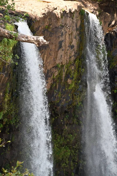 Δίδυμος Wailua Πέφτει Στο Kauai Στη Χαβάη — Φωτογραφία Αρχείου