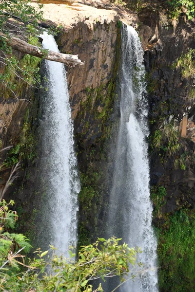 Wailua Tweeling Valt Kauai Hawaï — Stockfoto