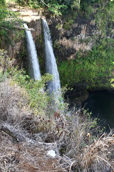 Wailua Ikizi Hawaii Kauai Düştü — Stok fotoğraf