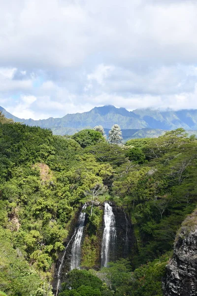 Opaekaa Falls Kauai Hawaii — Stock Photo, Image