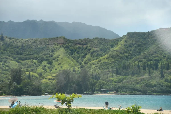 Utsikt Över Vattnet Från Hanalei Kauai Hawaii — Stockfoto