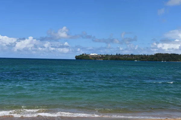 Vista Água Hanalei Ilha Kauai Havaí — Fotografia de Stock