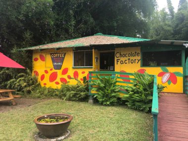 KILAUEA, HI - 19 AUG Kilauea 'daki Garden Island Çikolatası, Hawaii' deki Kauai Adası, 19 Ağustos 2021 'de görüldüğü gibi..