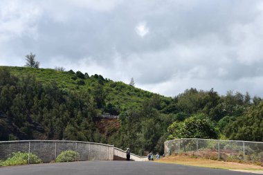 KILAUEA HI - AUG 19: Kilauea Point National Wildlife Refuge on Kauai Island in Hawaii, as seen on Aug 19, 2021.