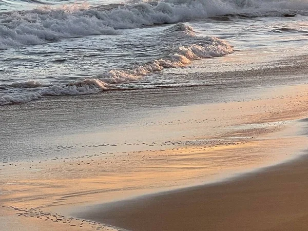 Закат Пляжном Парке Кекаха Острове Кауаи Гавайи — стоковое фото