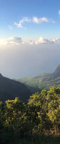 Puu Kila Lookout Overlook Kokee State Park Kapaa Kauai Hawaii — Fotografia de Stock