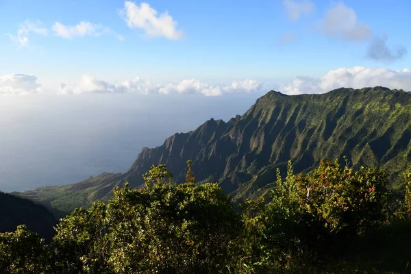 View Puu Kila Lookout Waimea Canyon State Park Island Kauai — Stockfoto