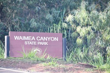Waimea Canyon State Park on Kauai Island in Hawaii