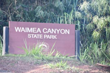 Waimea Canyon State Park on Kauai Island in Hawaii
