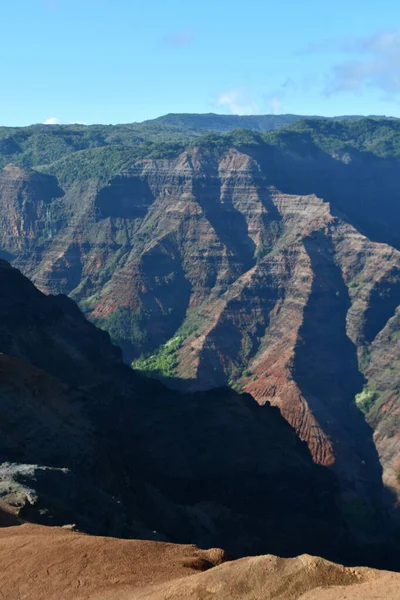 Vista Desde Parque Estatal Waimea Canyon Waimea Kauai Hawaii — Foto de Stock