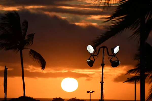 ハワイのビッグアイランドの夕日 — ストック写真