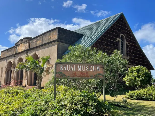Lihue Août Albert Spencer Wilcox Building Kauai Museum Lihue Sur — Photo